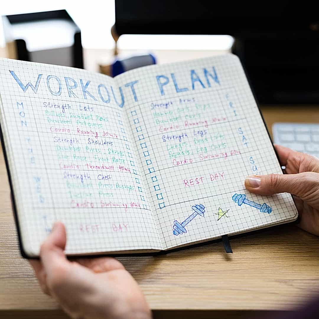 image of a workout plan